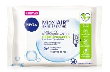 Nivea Toallitas Desmaquillantes "MicellAir" x 25 und Farmex-Pluxee-Persistente